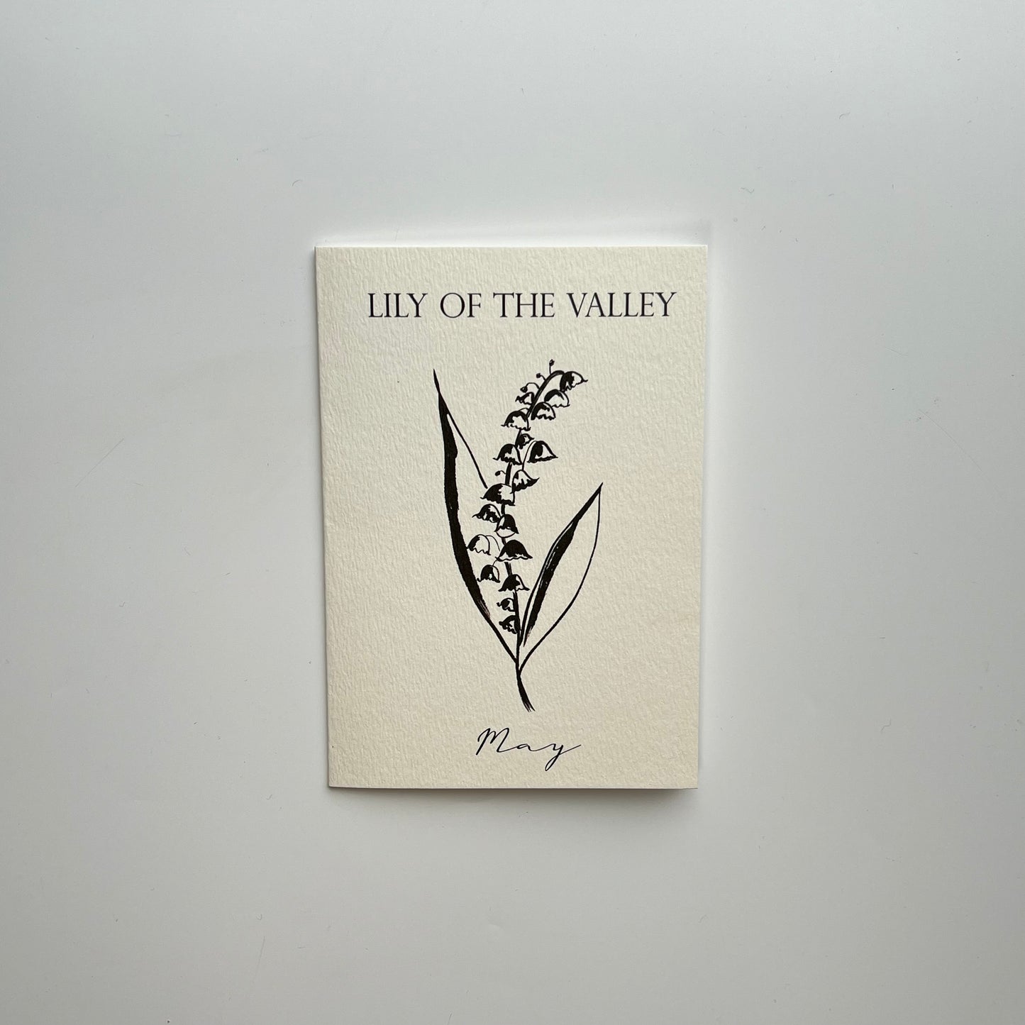May Birth Flower Card