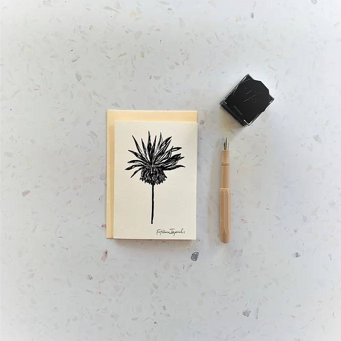 Fritillaria Flower Art Card | Floral Art Greeting card | Blank flower card