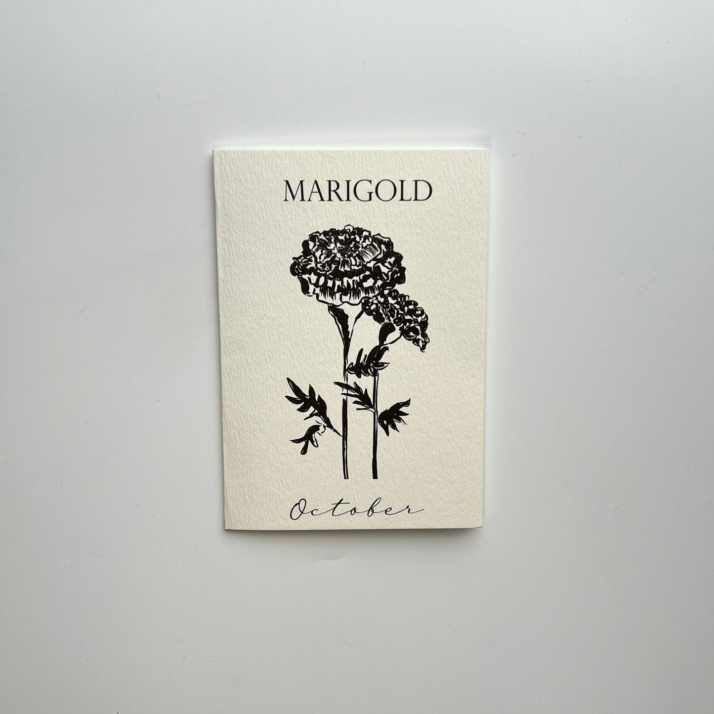 October Birth Flower Card
