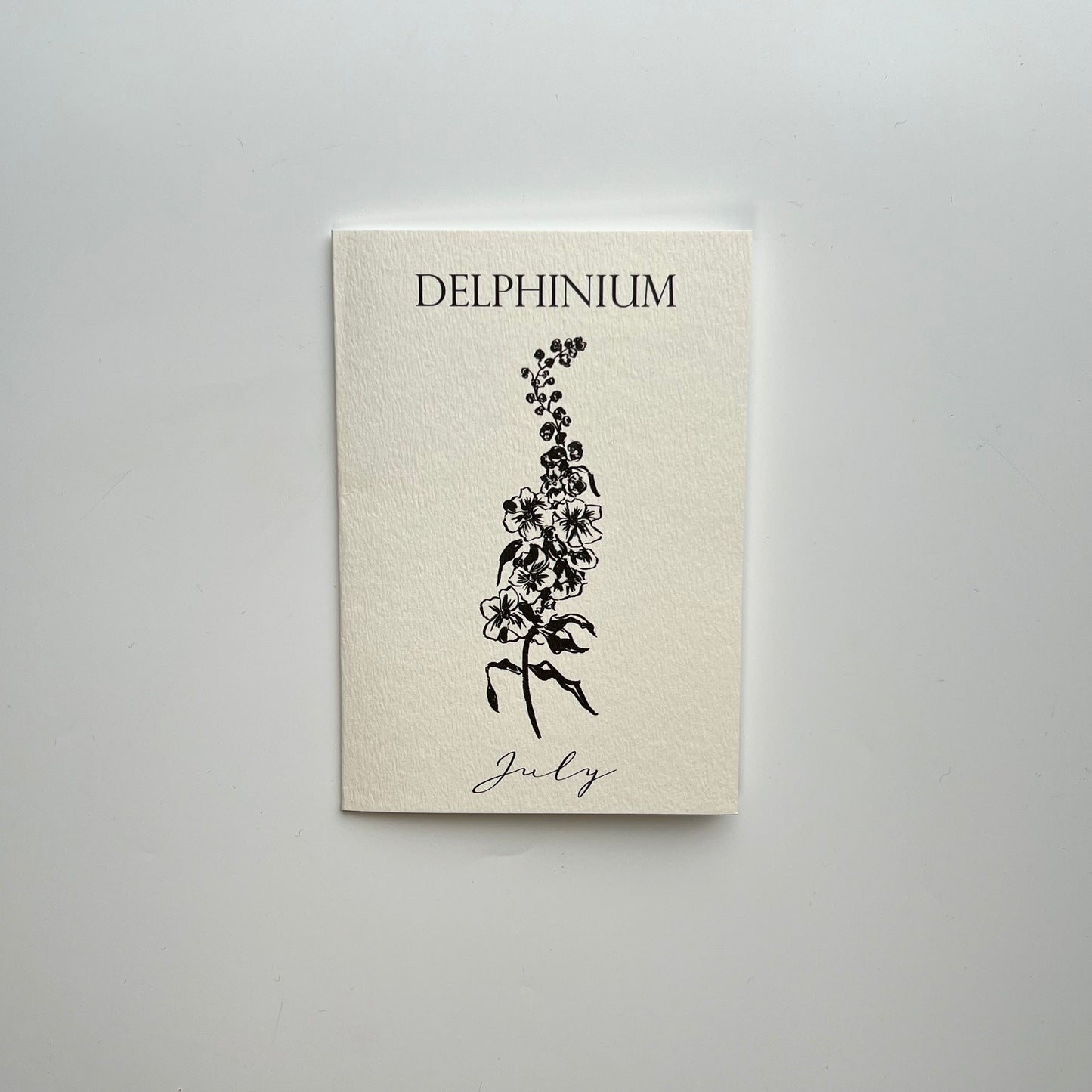 July Birth Flower Card