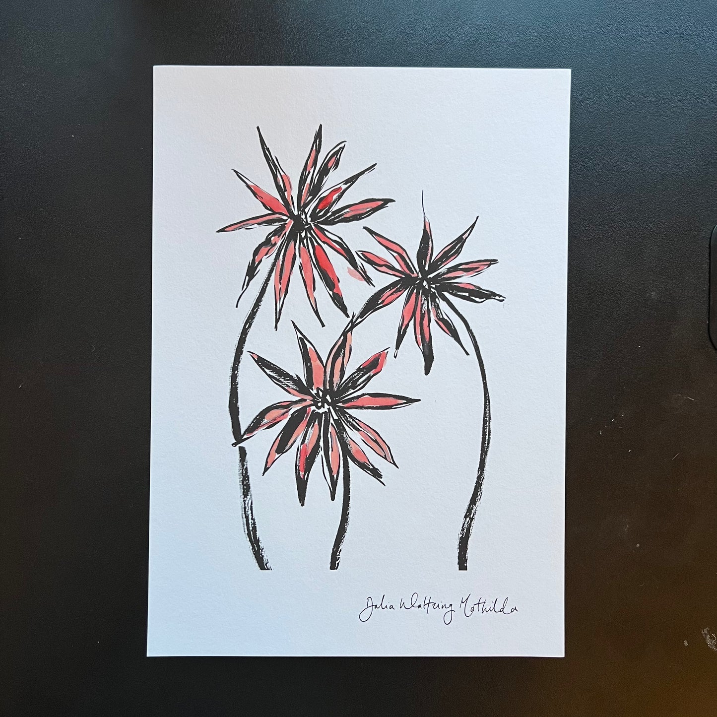 Dahlia print