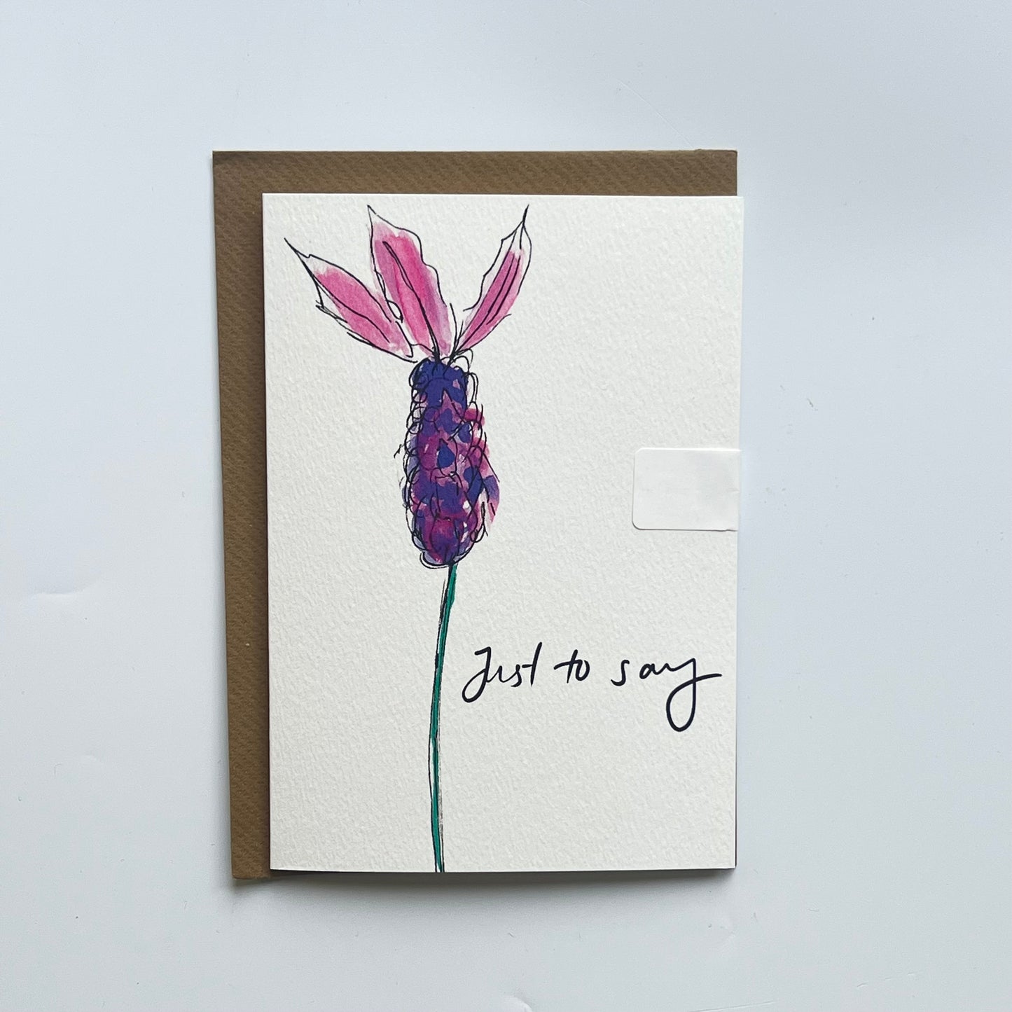 Just to say Lavender | Thinking of you Card | Lavender Cars