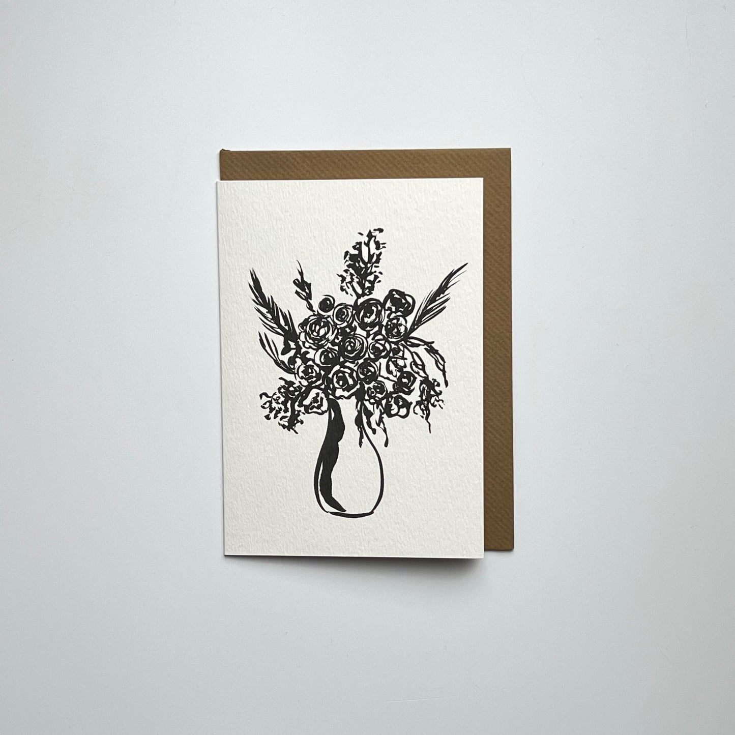 Monochrome Rose Vase