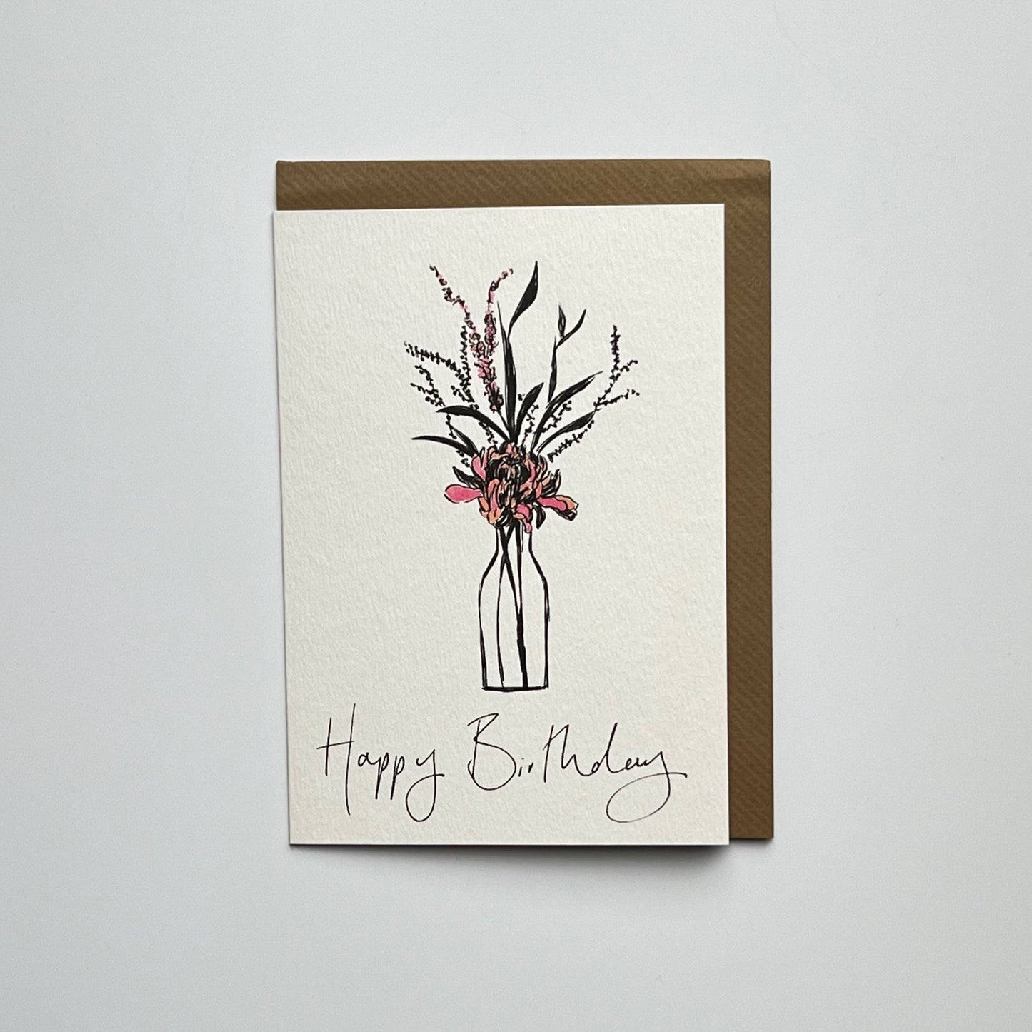 Happy Birthday Single Flower Vase