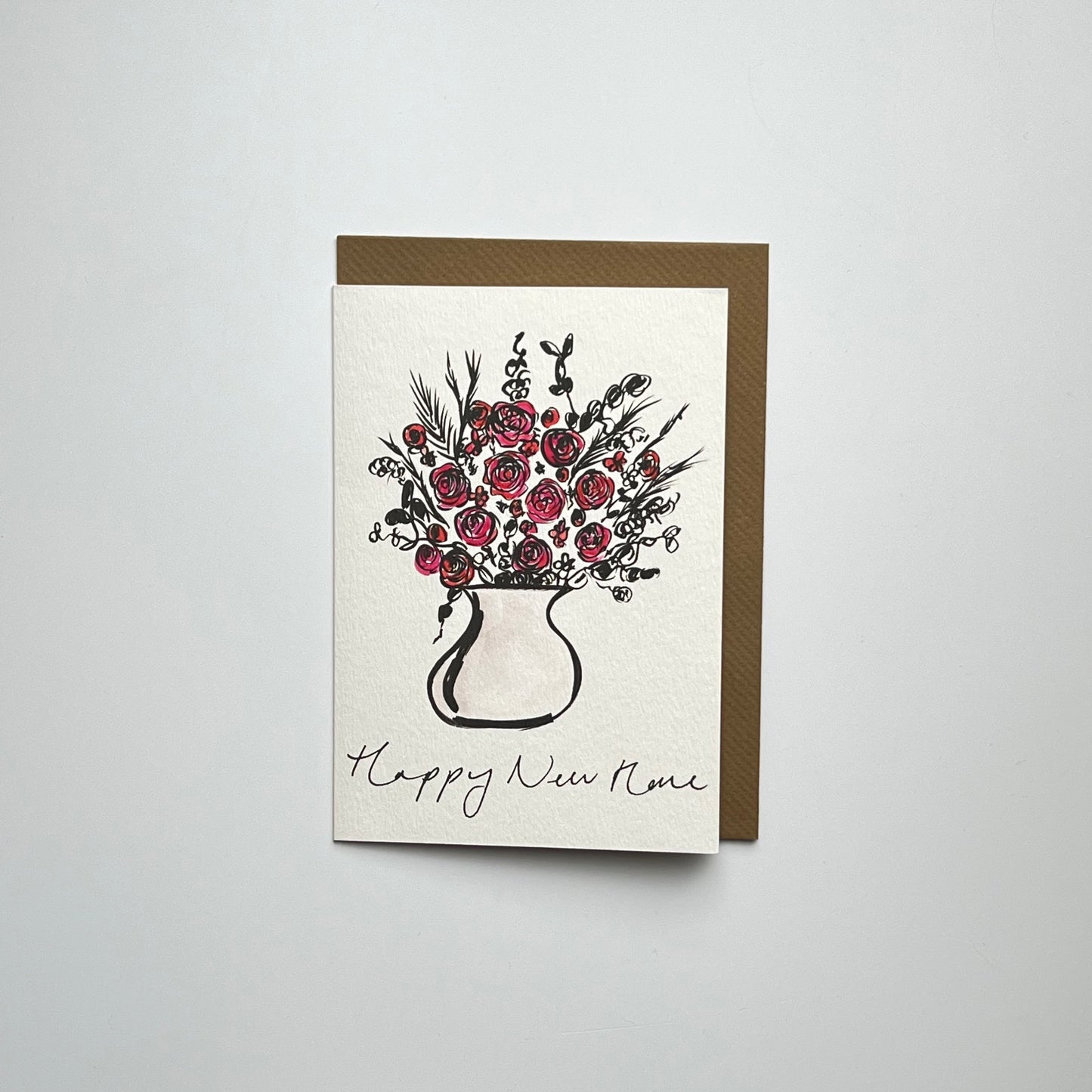 Happy New Home rose vase