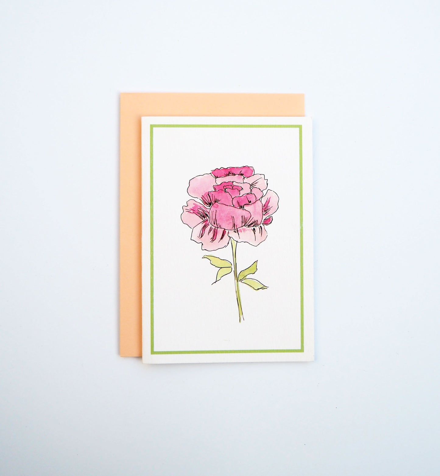 Frame Peony Card