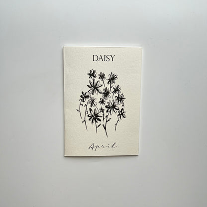 April Birth Flower Card | Daisy Birthday Card | Spring Birthday Card