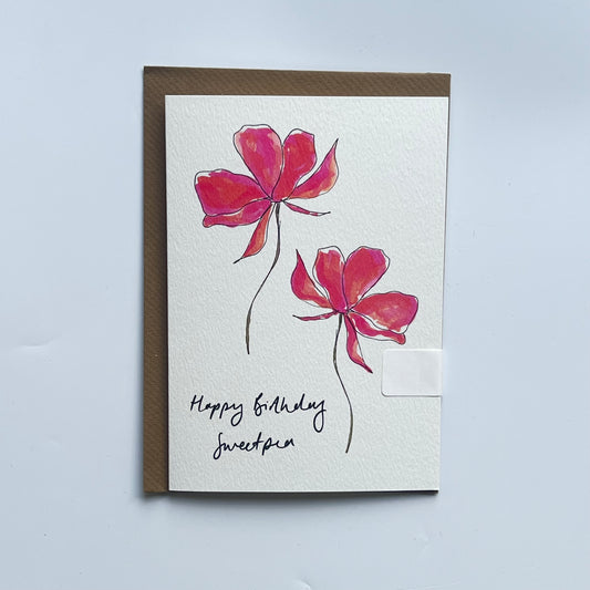 Happy Birthday Sweet Pea Card