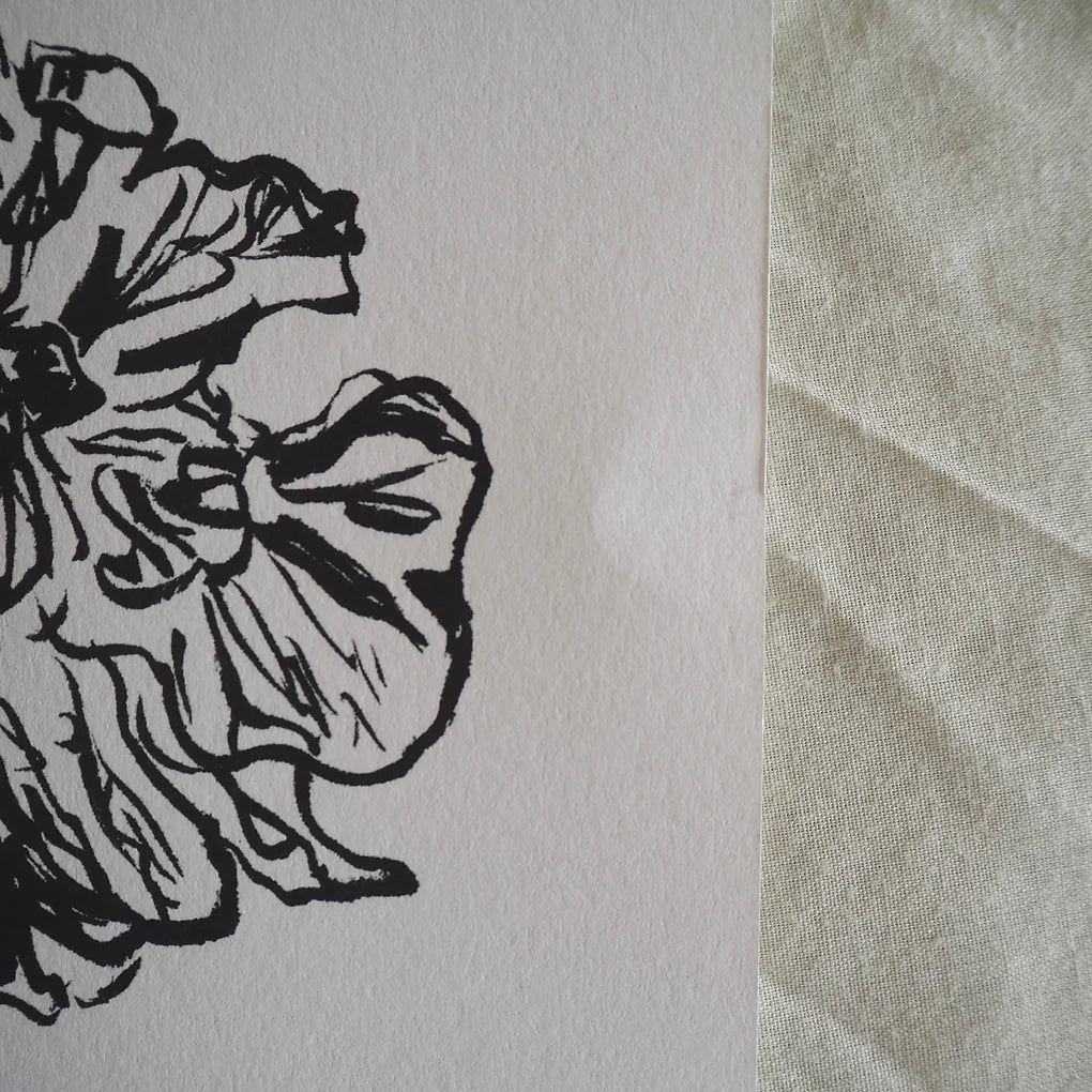 Peony 04 print (slightly bent paper)