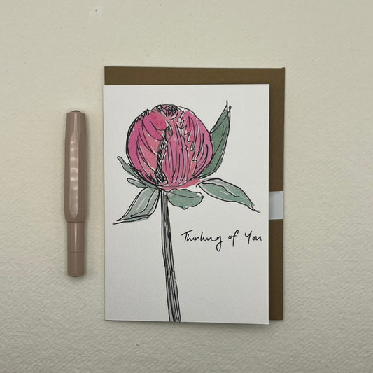 Thinking of You Closed Bud Card | just to say card | condolences card