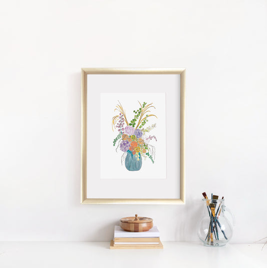 Eloise floral display art print