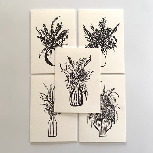 5 Pack Vase cards
