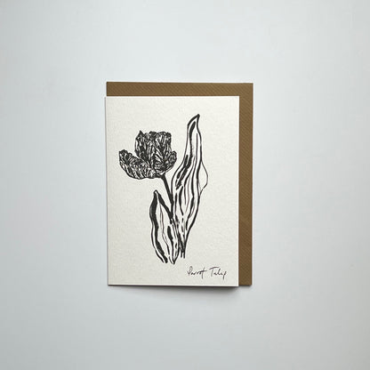 Parrot Tulip Card
