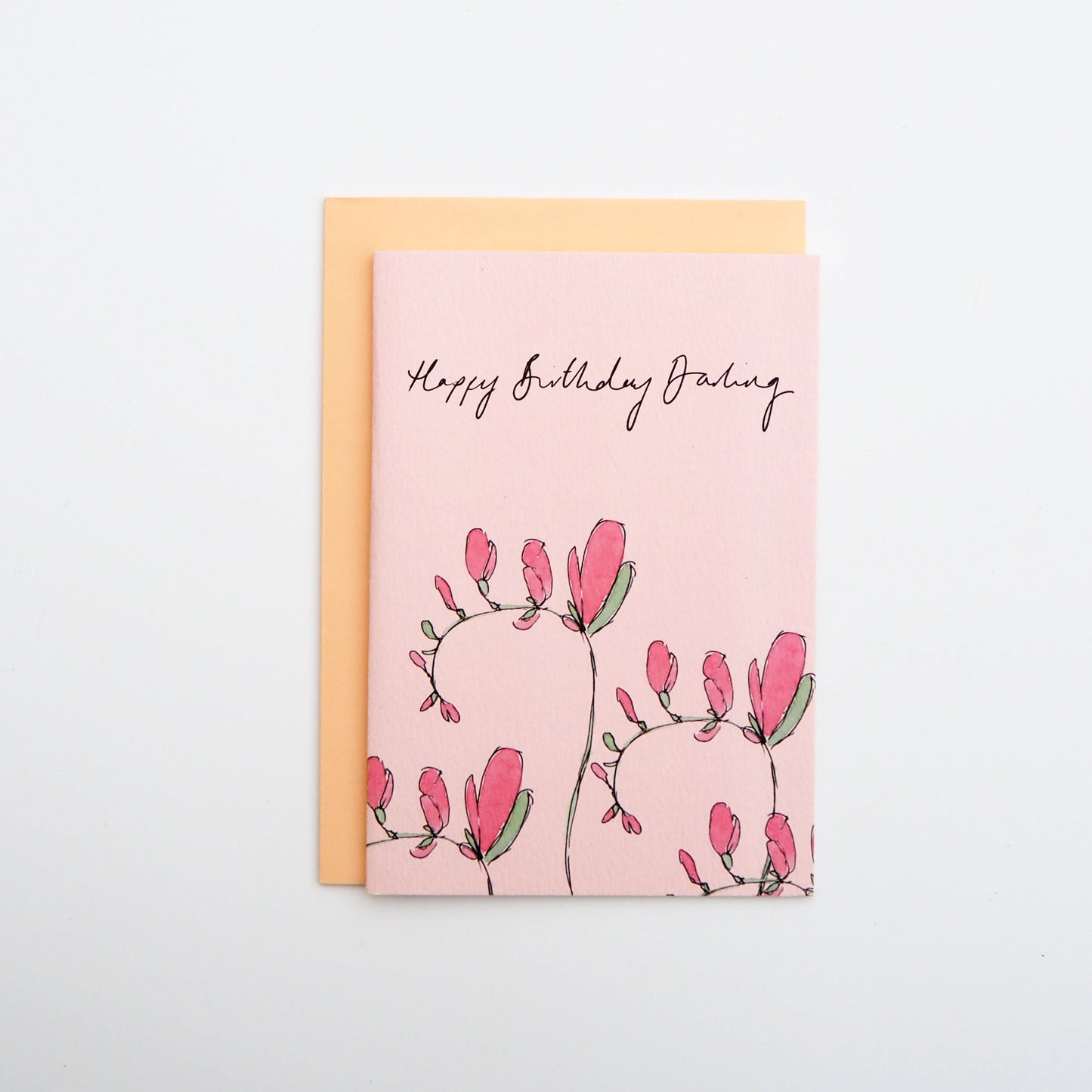 Happy Birthday Darling Freesia Bud Card