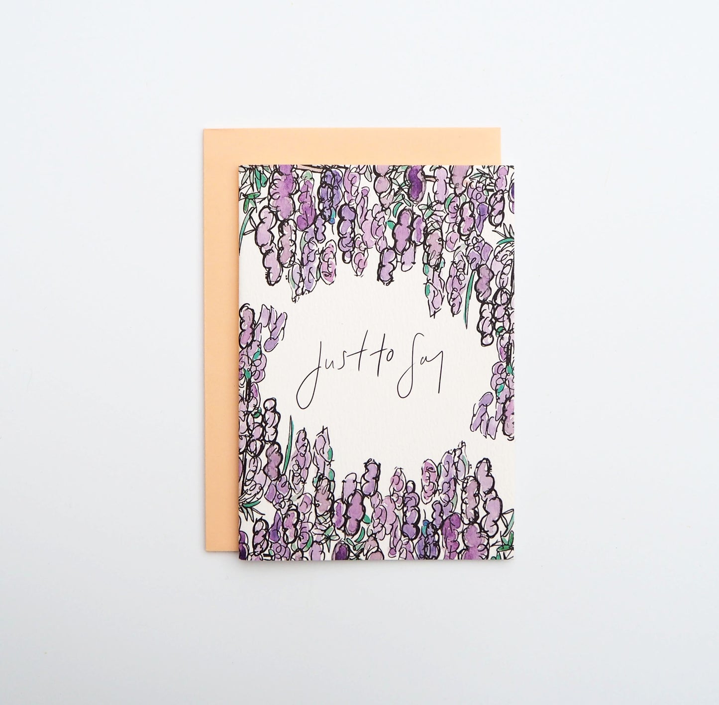 Just To Say Wisteria Card